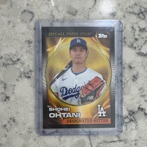 Topps Shohei Ohtani Dodgers Card with Gold Accents